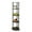 Black, variant on Turn-N-Tube 5 Tier Corner Display Rack Multipurpose Shelving Unit, Espresso & Black - 57.7 x 11.6 x 11.6 in.