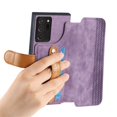 thumbnail image 5 of Decase Fashion Anti-Scratch Case for Samsung Galaxy Note 20 Ultra Shockproof Wallet Cover with RFID Blocking Wrist Strap Flip Credit Card Holder Slot, Folio PU Leather+TPU Bumper Back Cover,Purple, 5 of 6