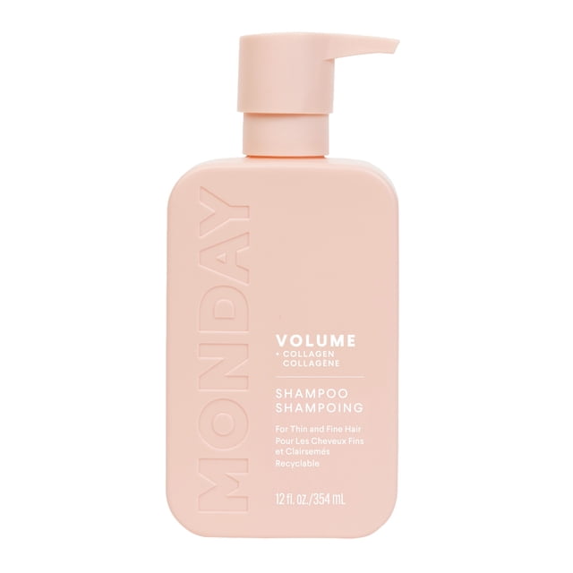 MONDAY Haircare VOLUME Shampoo with Hydrolyzed Collagen & Macadamia Oil for Thin, Fine & Flat Hair