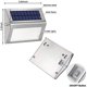 thumbnail image 4 of Luces solares para escalones al aire libre, 3 luces LED de 30 lm más brillantes con energía solar para cubierta, impermeables, de acero inoxidable, para exteriores, para valla, patio, camino, patio, Namotu WMZY-1200, 4 of 7