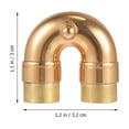 thumbnail image 2 of Houderco 1Ud Cuello Para Accesorio Musical De Latón Fácil De Ajustar Color Dorado, 2 of 6