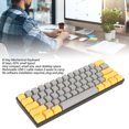 thumbnail image 4 of Clavier de Jeu Rétroéclairé Portable 60 % LED, Clavier Mécanique Compact pour PC Portable avec Interrupteur Bleu, 4 of 8