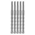 thumbnail image 1 of 5 brocas de impacto con punta de carburo para martillo rotatorio, brocas espirales de 2 flautas para ladrillo y hormigón, 210 mm x 16 mm/0,63 pulgadas, 1 of 14