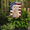 thumbnail image 2 of Champagne Cockapoo Patriotic Garden Flag, 2 of 5