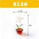 thumbnail image 2 of Artesanía de vidrio soplado mini lindas flores plantas figuras de arte de cristal coleccionables hogar oficina mesa jardín simulación plantas decoraciones adornos interiores del coche, 2 of 6