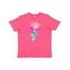 Inktastic Cute Mermaid, Little Mermaid, Starfish, Pink Hair Youth T-Shirt