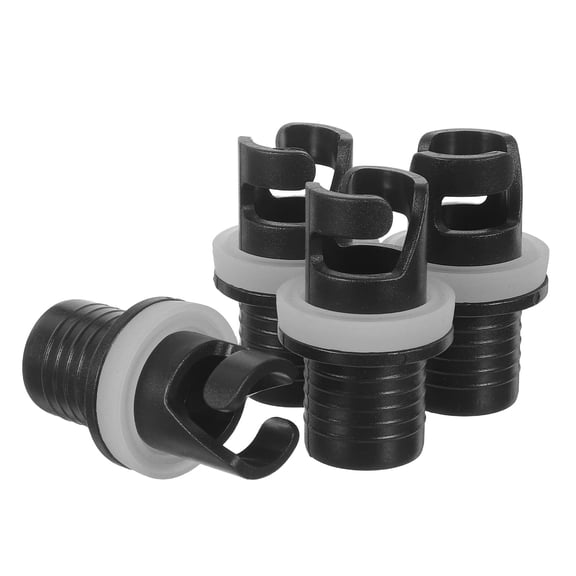 LITINKIMI Black Plastic Paddleboard Pump Adapter Set, 4 Pieces Quick Setup for Inflatable Boards and Water Sports Gear