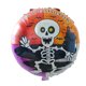 thumbnail image 4 of 2 piezas de 18 pulgadas redondo esqueleto cabeza calabaza vampiro chica halloween papel de aluminio globos halloween fiesta decoración, 4 of 4