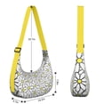thumbnail image 4 of Fashion Shoulder Bag for Women – Spacious and Lightweight, Boho Artistic Daisy Print, Colorful Vintage Floral Design, Rustic Country Style Purse, 4 of 5