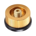 thumbnail image 2 of 2pcs Extérieur Camping Cuisinière Tête Ronde Convertisseur en Alliage d'Aluminium Brûleur Conversion Tête Adaptateur, 2 of 9