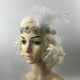thumbnail image 3 of Venda de Pelo Banda de Cabello de Pavo Artificial Diamante de Imitación Adorno Novia Boda Salvador Diamantes de imitación diadema, 3 of 10