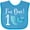 Turquoise, variant on Inktastic 1st Birthday Mermaid Party Girls Baby Bib