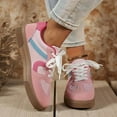 thumbnail image 3 of Pandaie Espadrilles Rétro Classiques pour Femmes, Semelle Souple, Plateforme Tendance, Basses, Chaussures Décontractées de Marche pour Usage Quotidien, Tenues de Marche, Rouge 7, 3 of 8