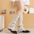 thumbnail image 2 of Gyujnb Winter Leg Warmers Knitted Retro Bohemian Style Boot Cuffs Ankle Socks for Ladies Cozy Sleeves Fashionable Layering, 2 of 4