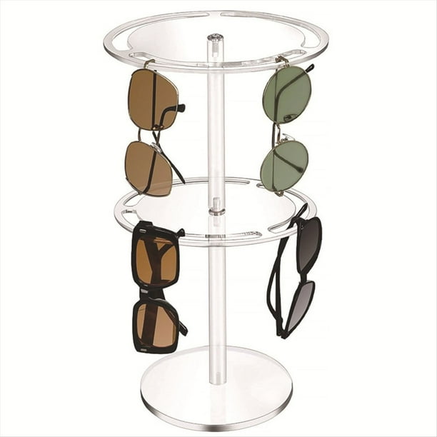 Soporte para Gafas de Sol de Acrílico de Doble Capa, Soporte de Exhibición para Gafas Transparente, Estante para Gafas de Sol, Organizador de Gafas