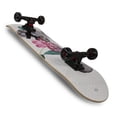 thumbnail image 3 of Patineta Skate Profesional Maple Musa Musa Blanco Llantas Negras, 3 of 5
