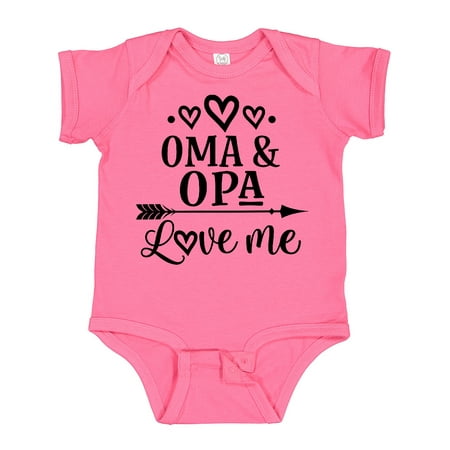 

Inktastic My Oma Opa Love Me Grandkids Gift Baby Boy or Baby Girl Bodysuit