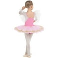 thumbnail image 4 of OBEEII Ballet Leotard Dresses for Girls Ballerina Tutu Skirts One-Piece Bodysuit Shiny Tutu Dresses Fluffy Swan Lake Dance Outfits, 4 of 8