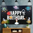 thumbnail image 5 of 7x5FT Outer Space Theme Happy Birthday Decorations,Astronaut Spaceship Theme Large Birthday Banner Backdrop Sign,Cheers to Kids Solar System Birthday Party Supplies, 5 of 5