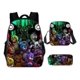 thumbnail image 1 of Mochila Dem@@2on Slayer, juego de 3 piezas: mochila para portátil con estuche para lápices y bolsa para el almuerzo., 1 of 5