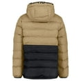 thumbnail image 2 of Boys 8-20 Under Armour Hooded Colorblock Puffer Jacket Color: Camel Size: 14-16, 2 of 4