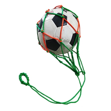 ZPAQI Sport Nylons Net Basketball Bag Football Kick Trainer Soccer Kick Meshs Bag