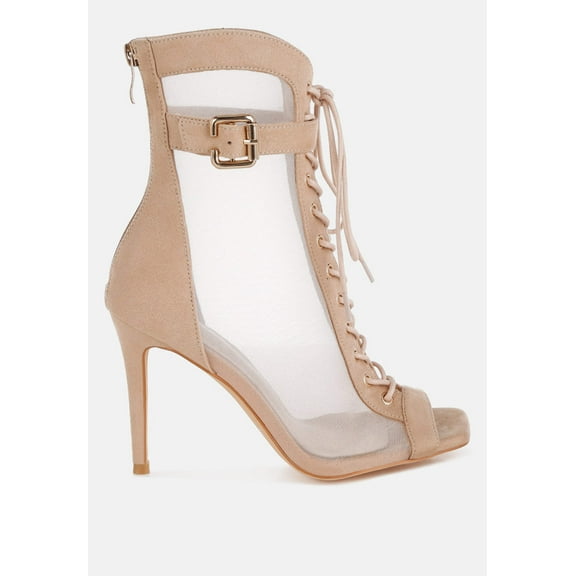 Cabernet Mesh Microfiber Stiletto Boots