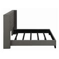 thumbnail image 3 of Benjara Diya King Size Platform Bed, Button Tufted Upholstery, Nailhead Trim, Gray, 3 of 6