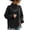 Black Sweatshirts-Jsaierl, variant on Womens Funnel Sweatshirts Cute Solid Color Drop Shoulder Sweatshirt Cozy Side Split Pullover Soft Work Long Sleeve Shirts