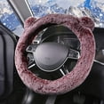 thumbnail image 6 of Universal Plush Steering Wheel Cover for Most Cars, Soft & Fluffy, Non-Slip Grip, Easy to Install, Suitable for SUVs, Trucks and Vans, Cute Animal Design, 6 of 8