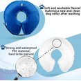 thumbnail image 3 of SHAR Dog Collar Inflatable Protective Dog Collar Protective Collar Adjustable Pet Collar Comfortable Protective Collar with Velcro Blue-L, 3 of 5