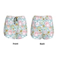 thumbnail image 3 of Balery Love You Rabbit Pantalones cortos deportivos para mujer con forro y dos bolsillos, elásticos, para entrenamiento, gimnasio, yoga-Small, 3 of 7