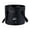 Black 12L, variant on Fishing Tackle Water Container Nylon Braided Handle Bucket Colorful Fishing Fish Bag Bucket PVC Bucket Fishing Accessory