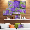 thumbnail image 3 of Blue Spring Flowers Collage - Floral Canvas Art Print, 3 of 4