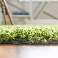 thumbnail image 3 of Unique Loom 3127898 5 x 8 ft. Solid Shag Rectangular Rug, Grass Green, 3 of 6