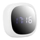 thumbnail image 2 of Verdant Touch Reloj despertador digital para el hogar, multifuncional, LED, para escritorio, maquillaje, superficie de espejo, reloj silencioso digital para dormitorio, blanco, 2 of 10