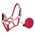 thumbnail image 4 of Tahoe Tack Patterned Nylon Mini Horse Halters with Padded Noseband and Matching 7’ Soft Grip Lead Rope - 6 Month Warranty, 4 of 4