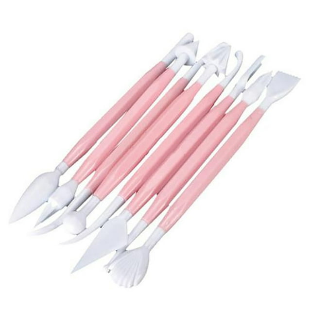 Lubelski 8Pcs/Set Cake Fondant Sugarcraft Modeling Clay DIY Sculpting Decorating Tool