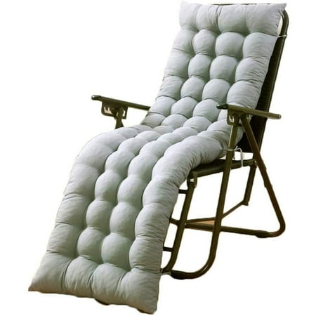 

Sun Lounger Chair Cushion Rocking Chair Seat Pad Non-Slip Soft Replacement Mat for Garden Deck Recliner