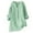 A-Green493, variant on Women's Breathable Linen Henley Tunic Loose Fit Rolled Sleeve Split Neck Top Lightweight Casual Vacation Blouse