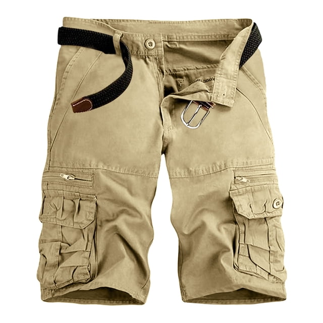 WILLBEST Pantalones Cortos para Hombre, Monos para Hombre, Pantalones Cortos, Pantalones Cortos con Bolsillo, Pantalones Cortos para Ejercicio, Pantalones Cortos para Hombre Sin Cinturón.