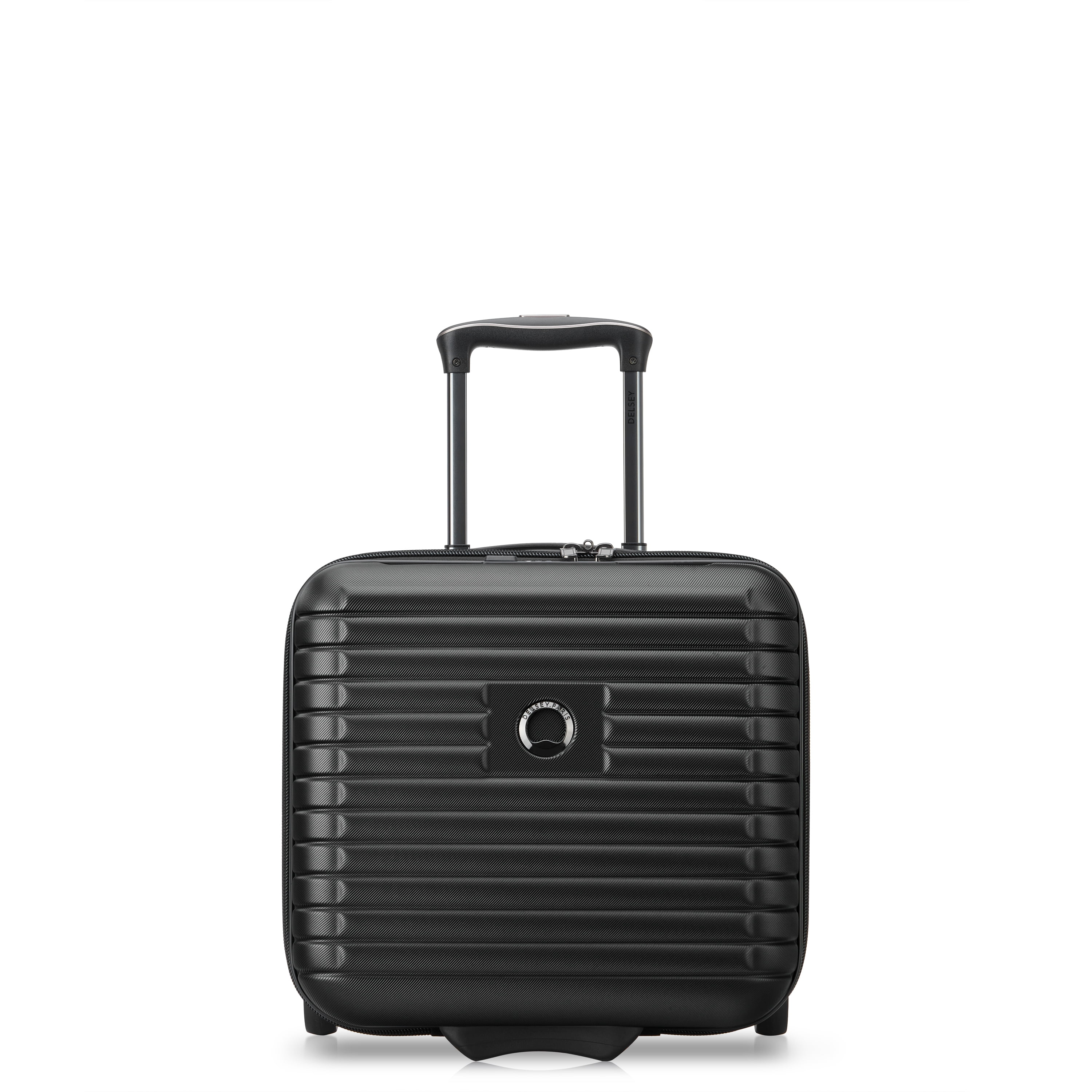 DELSEY PARIS Cruise 3.0 2 Wheel Underseater Hardside Carry-on Spinner Luggage, Black