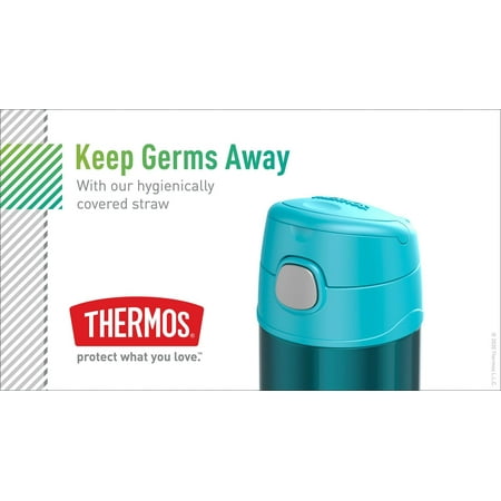 Thermos 12 Oz Funtainer Vacuum Insulated Straw Bottle Minecraft Walmart Com Walmart Com