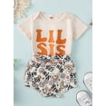 thumbnail image 3 of Coduop Newborn Baby Girls Sister Matching Outfit Short Sleeve Tops and Shorts 2Pcs Clothes, 3 of 9