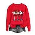 thumbnail image 6 of Ichuanyi Christmas Sweatshirts for Women Christmas Graphic Long Sleeve Shirt Xmas Holiday Crewneck Pullover Tops, 6 of 7