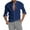 Navy#07, variant on Men's Button V - Neck Long - Sleeve Casual Shirt - Fashion Loose Top