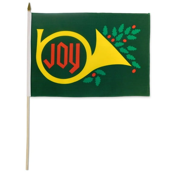 Christmas Joy 12x18in Stick Flag