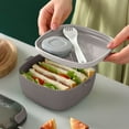 thumbnail image 4 of Birdeem Bento Lunch Box, Bento Box Adult Lunch Box, Lunch Box 750Ml Bento Lunch Box for Children Lunch Containers for Adults Leak Proof Microwaveable Feature Plastic Material, Lunch Box Containers, 4 of 6