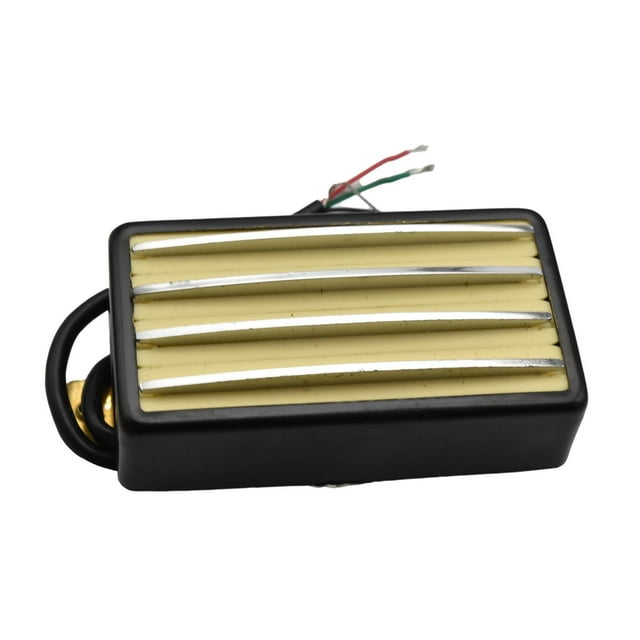 Yinanstore Guitare Humbucker Pickup Facile à Installer Quatre Rails Multifonction Pièces Robustes Jaune