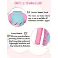 thumbnail image 5 of Lavenicole Girls 2-Piece Unicorn Rash Guard Swimsuit - Long Sleeve UV Protection Bathing Suit (3-9 Years) Lightpink, 5 of 5